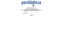 Tablet Screenshot of member.porchlight.ca